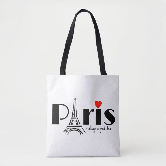 Paris Eiffel Tower Design Tasche (Vorderseite)