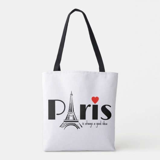 Paris Eiffel Tower Design Tasche (Rückseite)