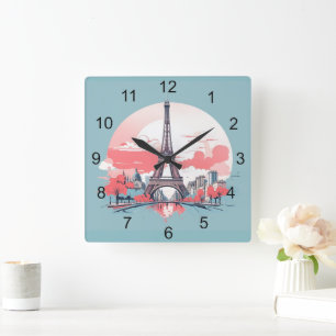 Paris Eiffel Tower Design Uhr