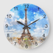 Paris Eiffel Tower Design Uhr (Vorderseite)