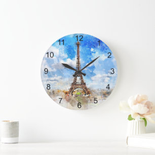 Paris Eiffel Tower Design Uhr