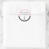 Paris Eiffel Tower Fevor Label Danke Sticker (Tasche)