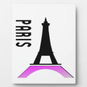 Paris Eiffel Tower Fotoplatte (Vorderseite)
