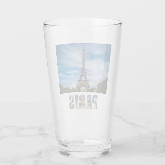 Paris Eiffel Tower Frankreich Französischer City B Glas (Rückseite)