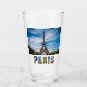 Paris Eiffel Tower Frankreich Französischer City B Glas (Vorderseite)