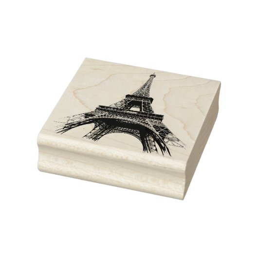Paris Eiffel Tower Frankreich Vintag Gummistempel (Stempel)