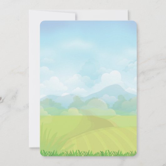 Paris Eiffel Tower, französische Themenpartei  Einladung (Rückseite)