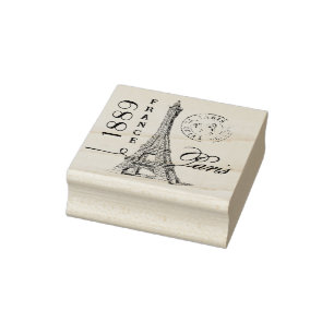Paris Eiffel Tower French Journal Scrapbook Briefm Gummistempel