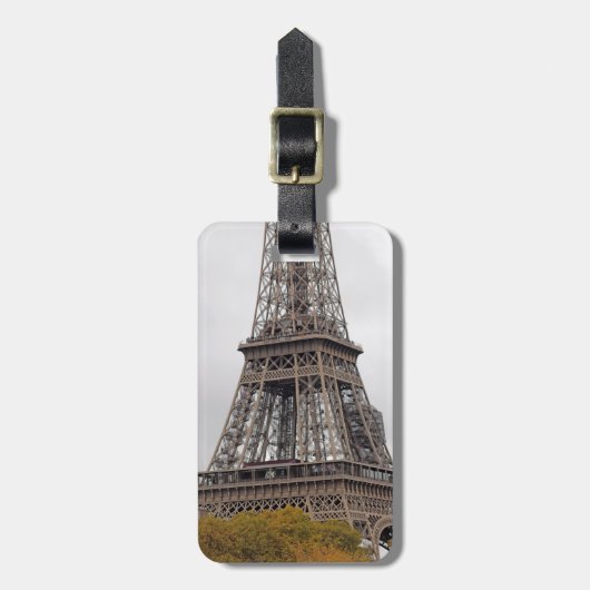 Paris Eiffel Tower Gepäckmarke Gepäckanhänger (Vorderseite vertikal)