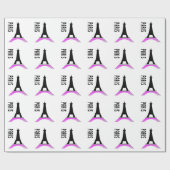 Paris Eiffel Tower Geschenkpapier (Flach)
