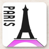 Paris Eiffel Tower Getränkeuntersetzer (Vorderseite)