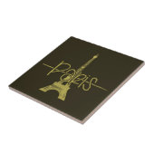 Paris Eiffel Tower Graphic Design Tile Fliese (Seite)