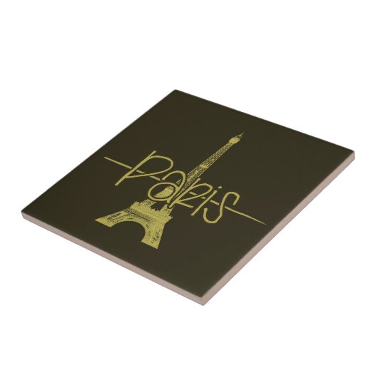 Paris Eiffel Tower Graphic Design Tile Fliese (Seite)