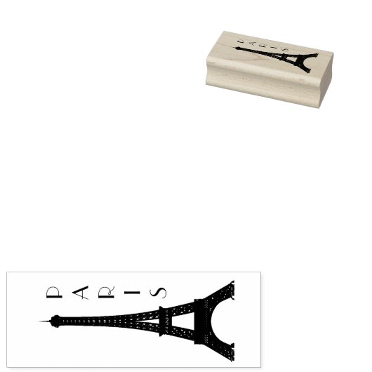 Paris Eiffel Tower Gummistempel (Stempel)