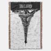 Paris Eiffel Tower Ihren Namen hinzufügen Decke (Vorderseite Vertikal)