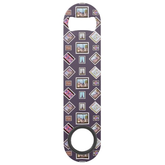 Paris Eiffel Tower Impressionismus Flaschenöffner (Rückseite)