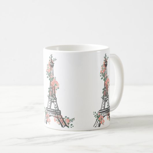 Paris Eiffel Tower Kaffeetasse (VorderseiteRechts)