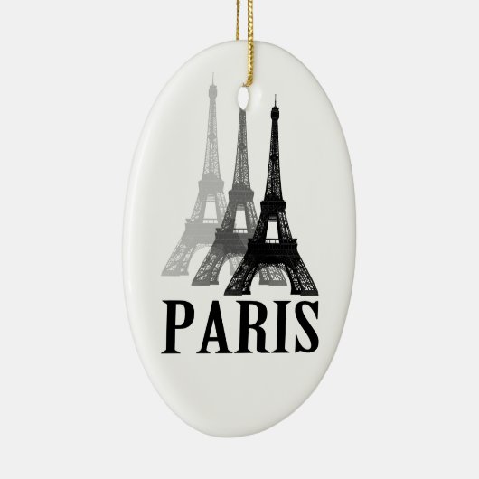 Paris Eiffel Tower Keramik Ornament (Rechts)