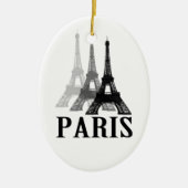 Paris Eiffel Tower Keramik Ornament (Vorne)