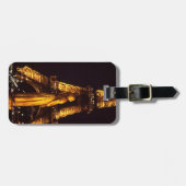 Paris Eiffel Tower Luggage Tag Gepäckanhänger (Vorderseite horizontal)