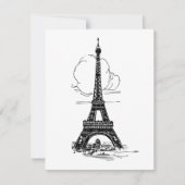 Paris Eiffel Tower Mitteilungskarte (Vorderseite)