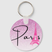 Paris Eiffel Tower Ombre Schlüsselanhänger (Vorderseite)