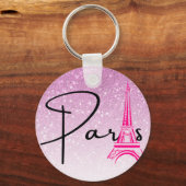 Paris Eiffel Tower Ombre Schlüsselanhänger (Vorderseite)