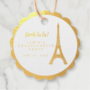 Paris Eiffel Tower Oooh la French Bachelorette Geschenkanhänger