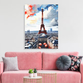 Paris Eiffel Tower Palette Tapesty 1 Leinwanddruck (Insitu (Wohnzimmer))
