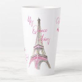 Paris Eiffel Tower Personalisiert Mis Quince Anos Milchtasse