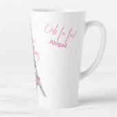 Paris Eiffel Tower Personalisiert Mis Quince Anos Milchtasse (Rechts)