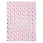 Paris Eiffel Tower Pink Stoff Tablecloth Tischdecke (Vorderseite)