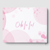 Paris Eiffel Tower Pink und White My 16 . Geburtst Gästebuch (Rückseite)