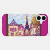 Paris Eiffel Tower pointillism iPhone 6 Fall Hülle (Rückseite (Horizontal))