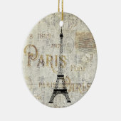 Paris Eiffel Tower Postcard Ornament (Rechts)
