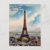 Paris Eiffel Tower Postcard Postkarte (Vorderseite)