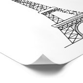 PARIS EIFFEL TOWER POSTER (Ecke)