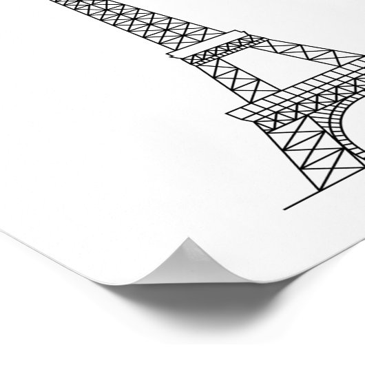PARIS EIFFEL TOWER POSTER (Ecke)