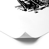 Paris Eiffel Tower Poster (Ecke)