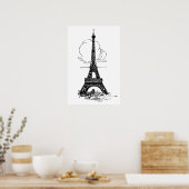 Paris Eiffel Tower Poster (Küche)