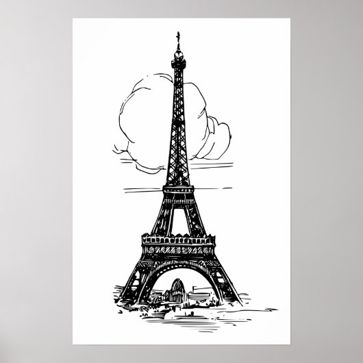 Paris Eiffel Tower Poster (Vorne)