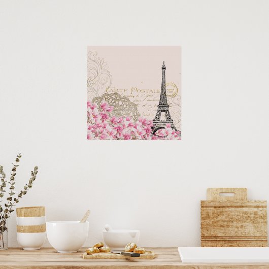 Paris Eiffel Tower Poster (Küche)