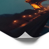 Paris Eiffel Tower Poster (Ecke)