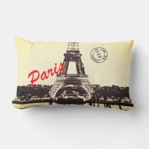 Paris Eiffel Tower Poster Kissen Für Draußen