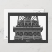 Paris: Eiffel Tower Postkarte (Vorne/Hinten)