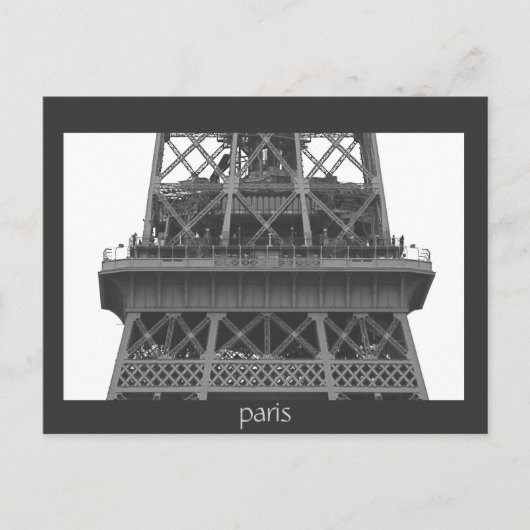 Paris: Eiffel Tower Postkarte (Vorderseite)