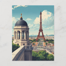 Paris Eiffel Tower Postkarte