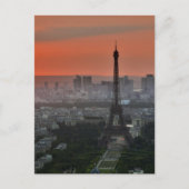 Paris Eiffel Tower Postkarte (Vorderseite)