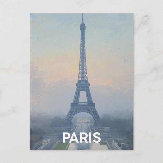 Paris Eiffel Tower Postkarte (Vorderseite)