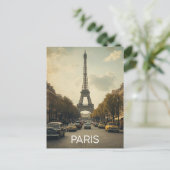 Paris Eiffel Tower Postkarte (Stehend Vorderseite)